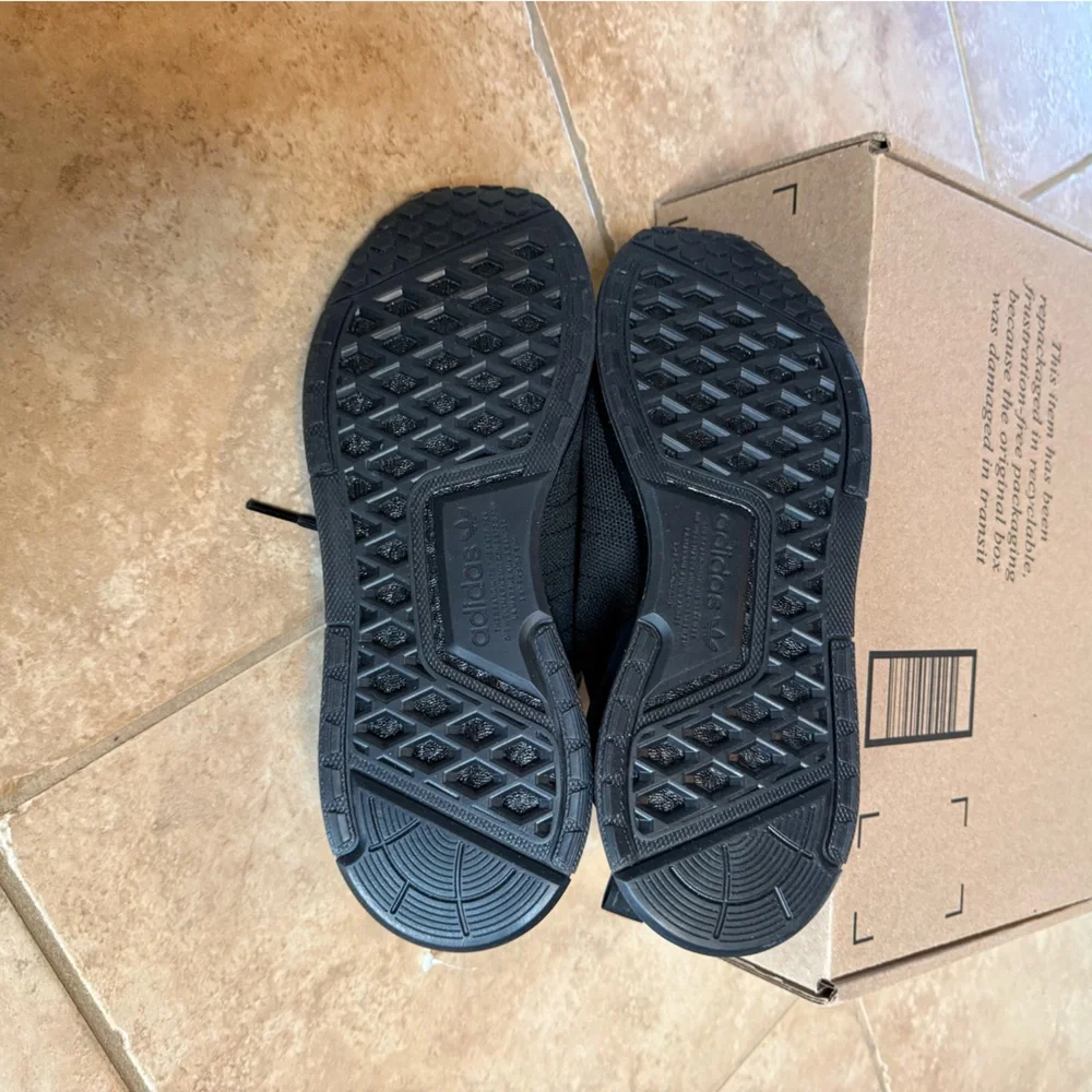 ADIDAS men’s Black Athletic Sneakers - Two different sizes